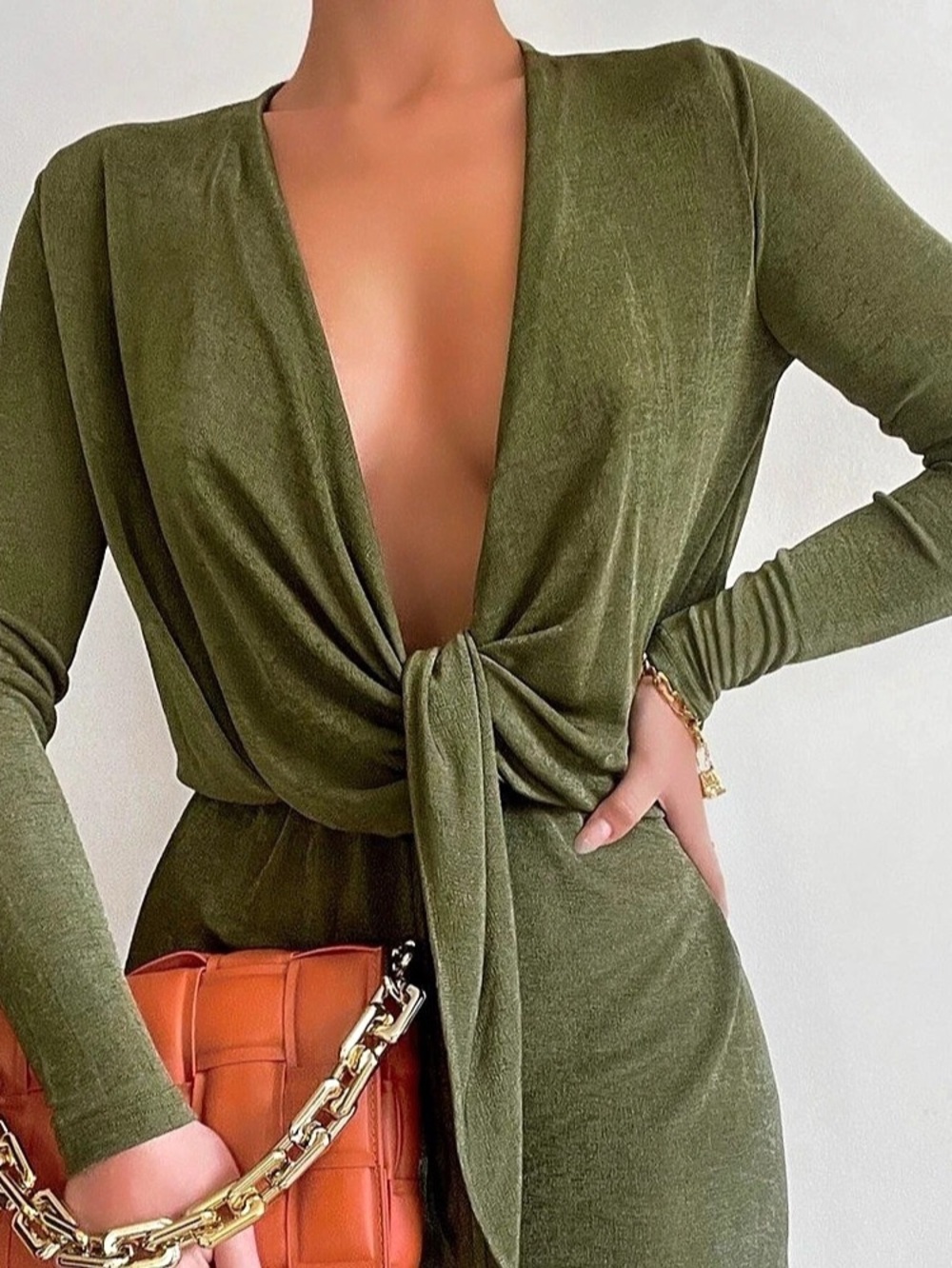 Showpo Tyricia tie front Dress